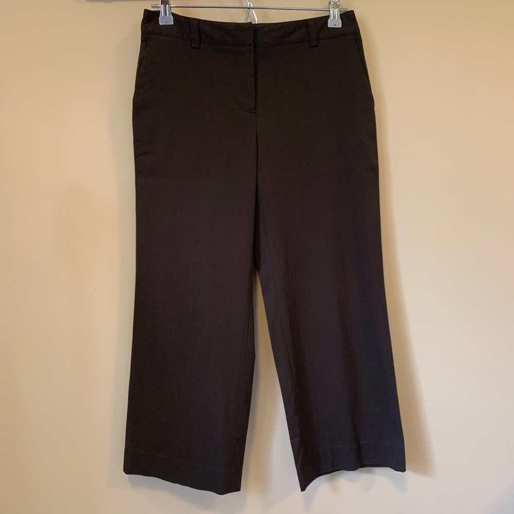 Ann Taylor Petite Brown Capri Ankle Pants 2P